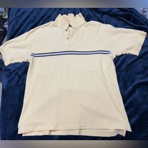 Men’s polo shirt pastel yellow no stains